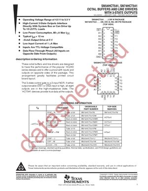 SN74HCT541PWR datasheet  